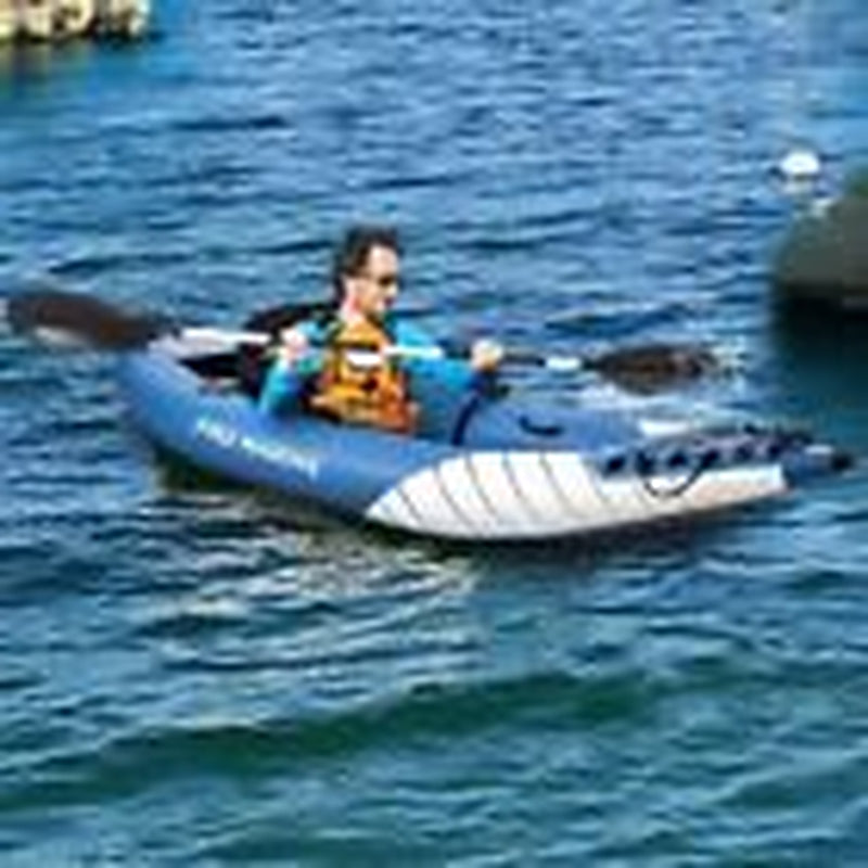 Inflatable Kayak Deluxe Oar Included, Blow up Touring Kayak Set,With 1 Person