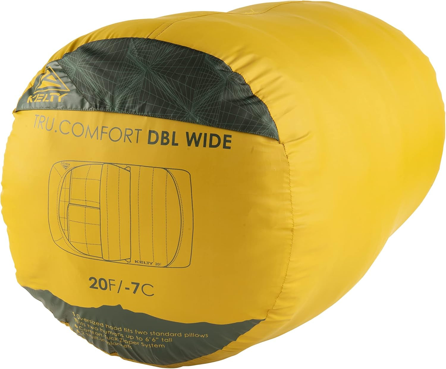 Tru.Comfort Doublewide 20 Degree Sleeping Bag – Two Person Synthetic Camping Sleeping Bag for Couples & Family Camping