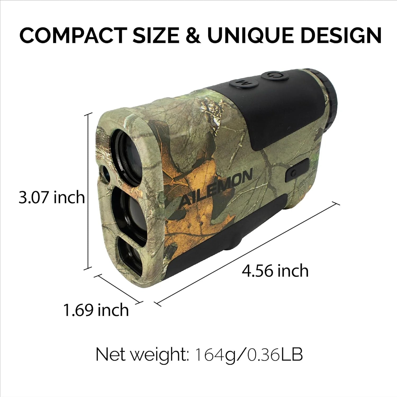 900 Yards Laser Rangefinder for Hunting Camo Range Finder with Horizontal Distance, Height AL51