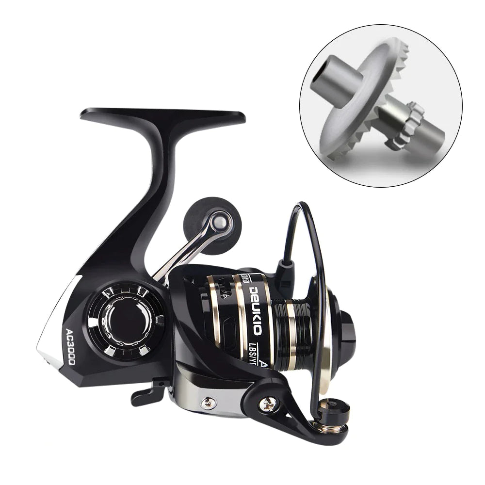 12BB Metal Spinning Fishing Reel 5.2:1 Freshwater Saltwater Left Right Hand Reel