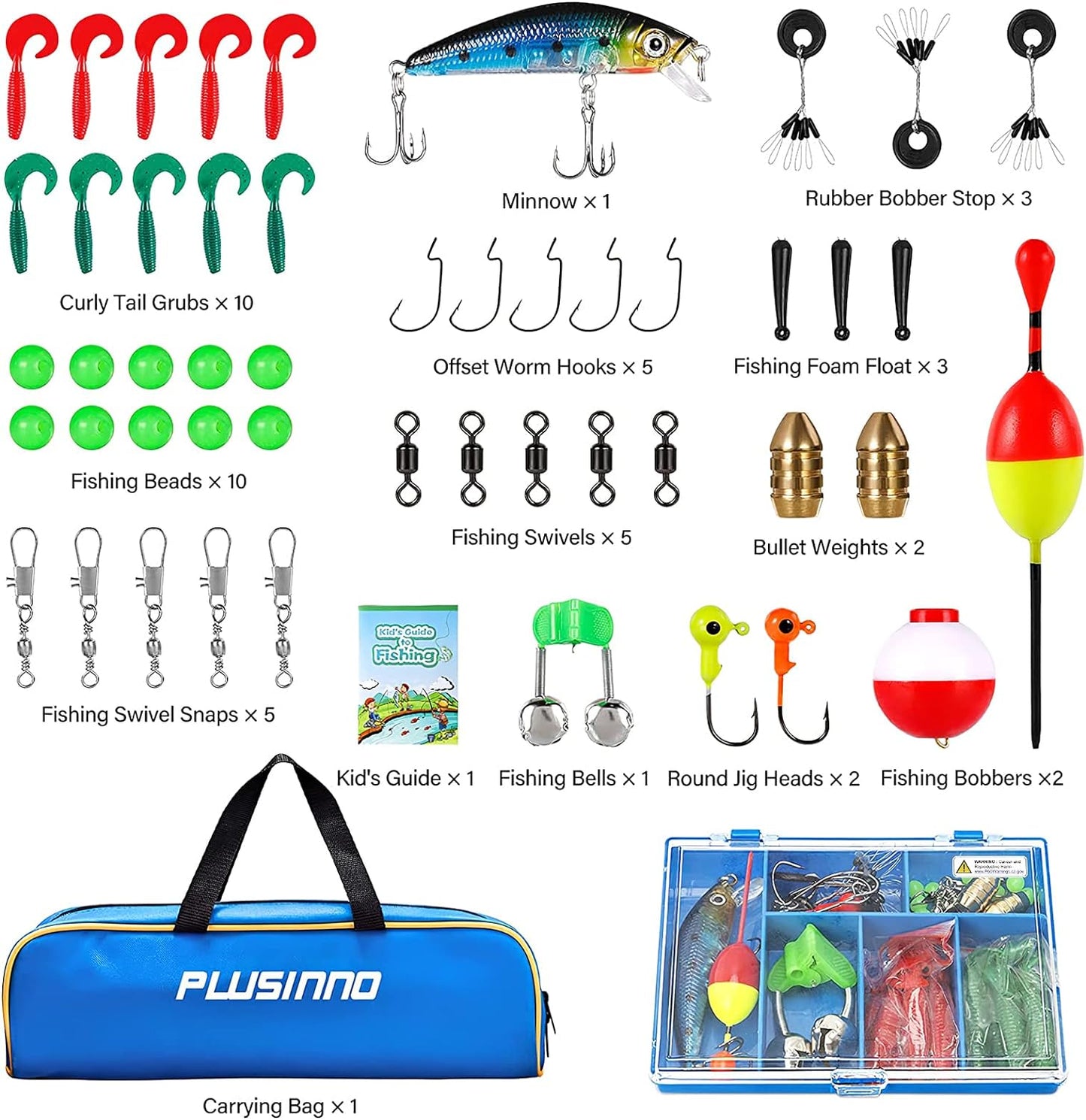 Kids Fishing Pole with Spincast Reel Telescopic Fishing Rod Combo Full Kits for Boys, Girls, and Adults