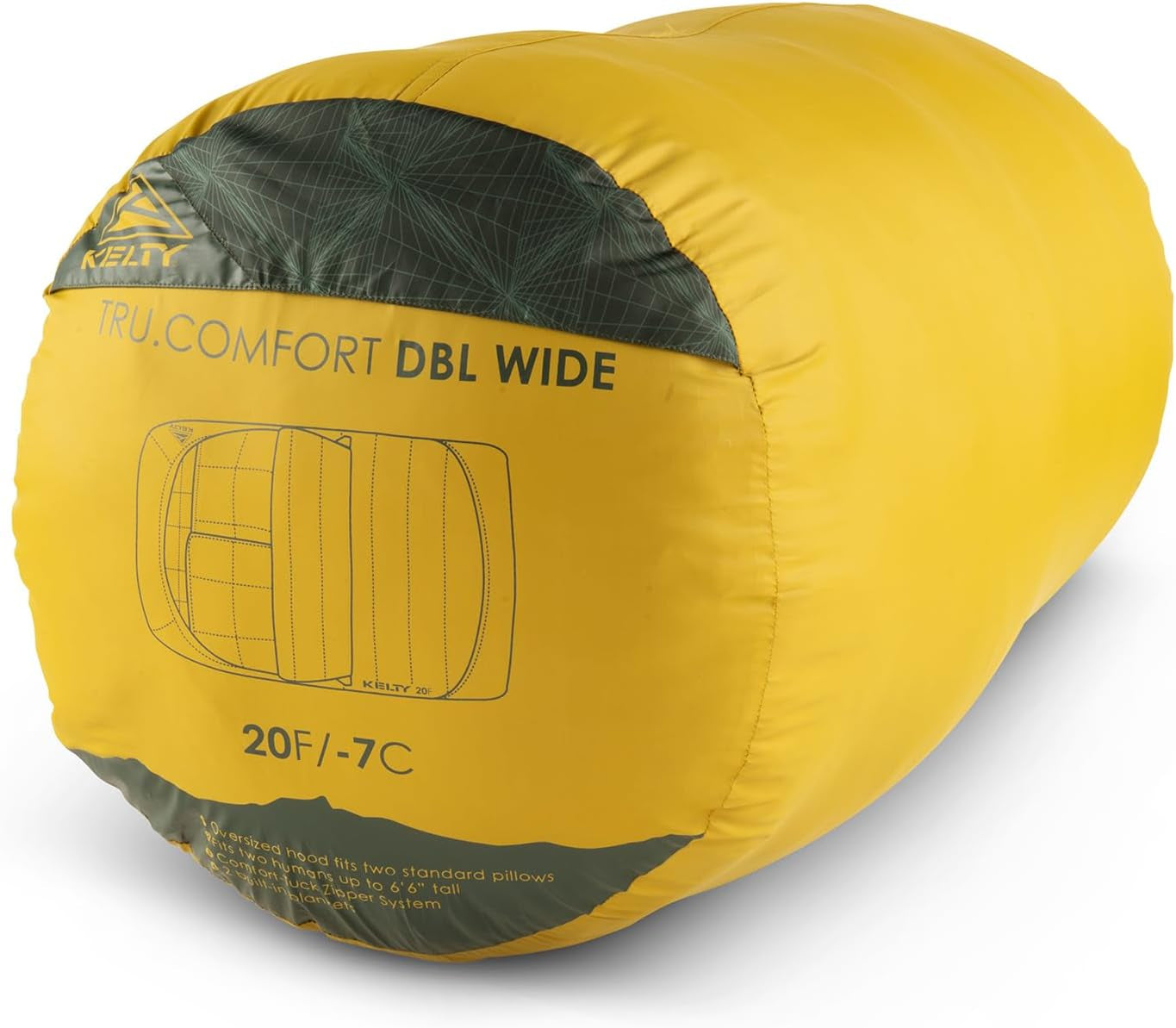 Tru.Comfort Doublewide 20 Degree Sleeping Bag – Two Person Synthetic Camping Sleeping Bag for Couples & Family Camping