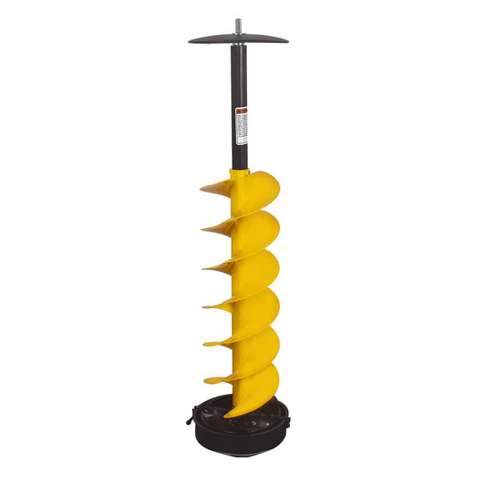 E-Drill Unit - Cordless Nylon Ice Drill Auger with Centering Point Blade, 6" Ice Auger Bit with Drill Adapter & Top Plate for Ice Fishing