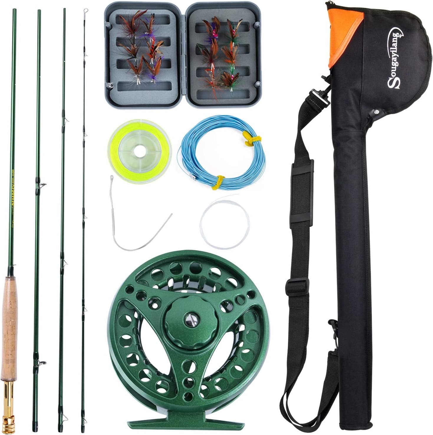 Freshwater Fly Fishing Rod with Reel Combo Kit