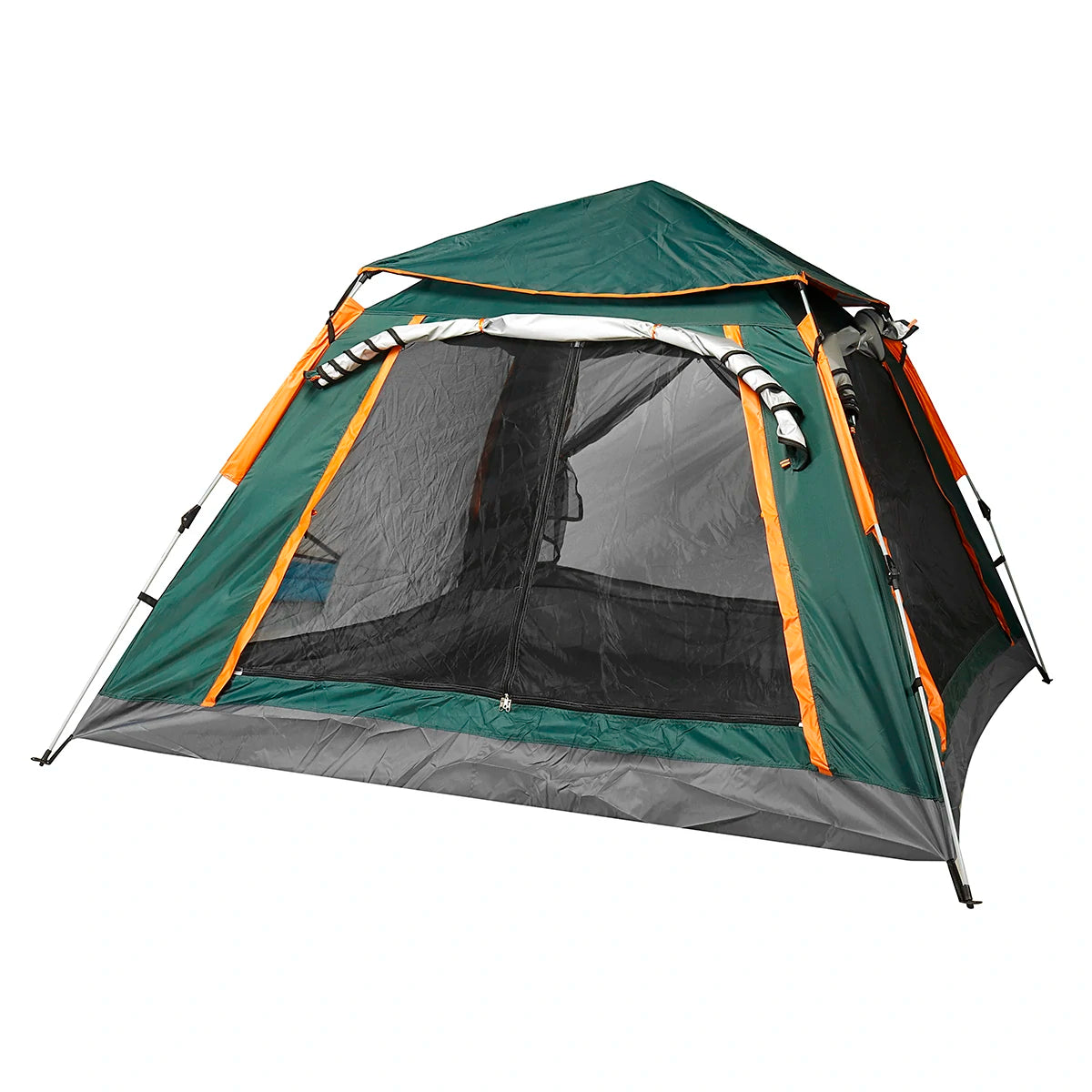 3-4Person/5-8 Person Automatic Speed-Open Camping Tent 210T Oxford Cloth Double Deck Sun Protection Waterproof Tent Sun Shelter Open up Tent for Hiking Climbing