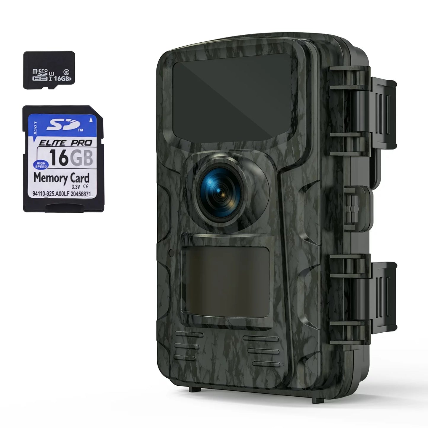 Trail Camera, 20MP 1080P HD Game Camera with Night Vision & 16GB TF Card, Wildlife Waterproof Hunting Camera Wildgame, Hunting Trail Monitors