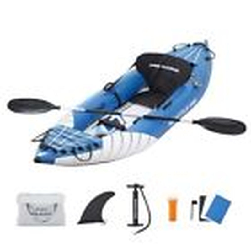 Inflatable Kayak Deluxe Oar Included, Blow up Touring Kayak Set,With 1 Person