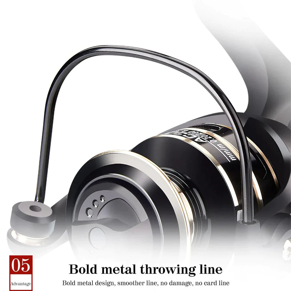 12BB Metal Spinning Fishing Reel 5.2:1 Freshwater Saltwater Left Right Hand Reel