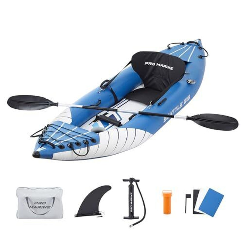 Inflatable Kayak Deluxe Oar Included, Blow up Touring Kayak Set,With 1 Person